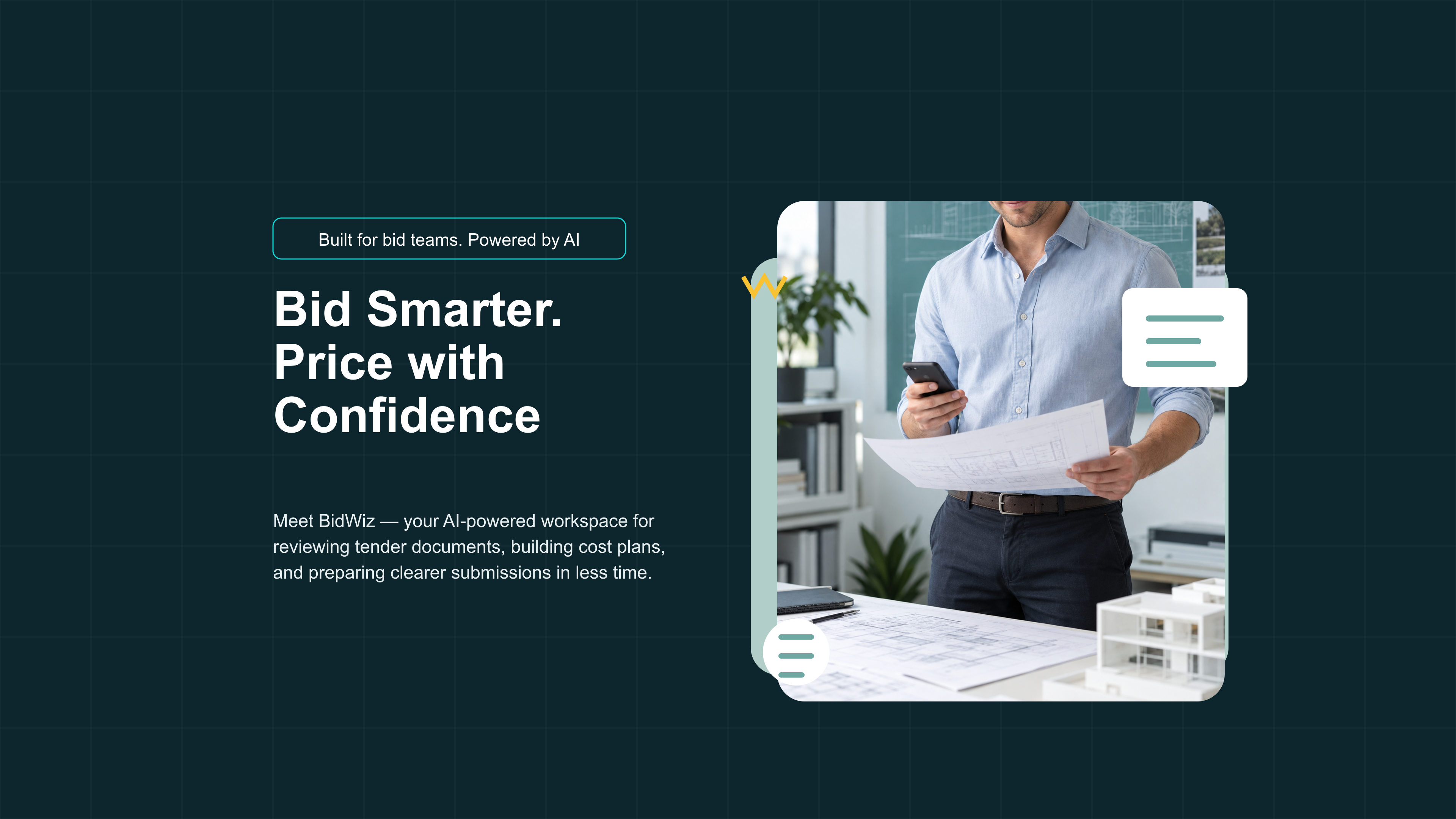 BidWiz AI tender review workspace